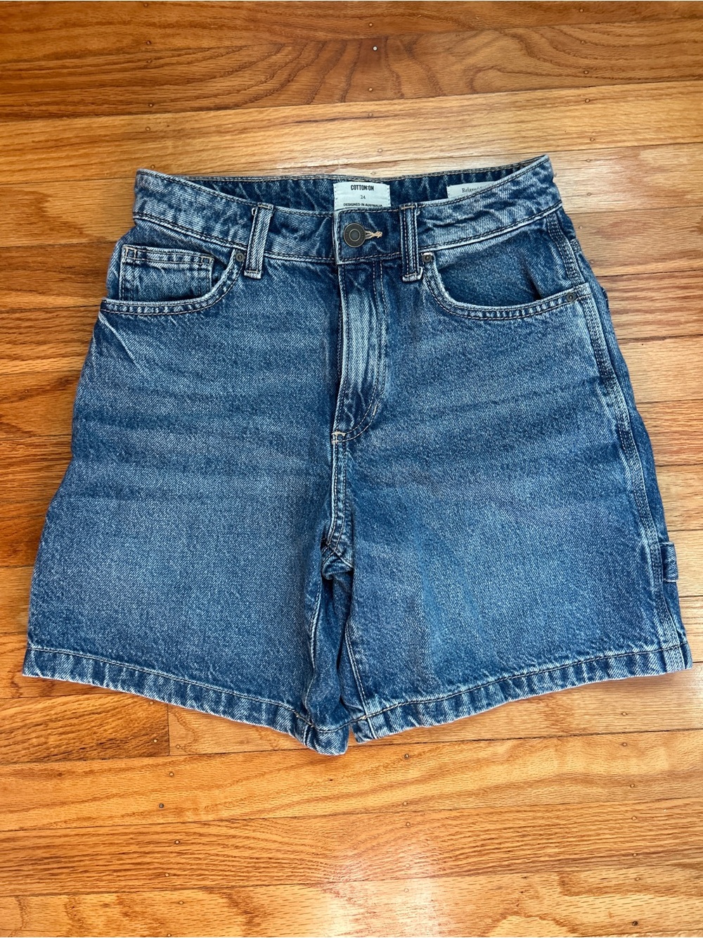 Cotton On Women's Dark Blue Denim Shorts
